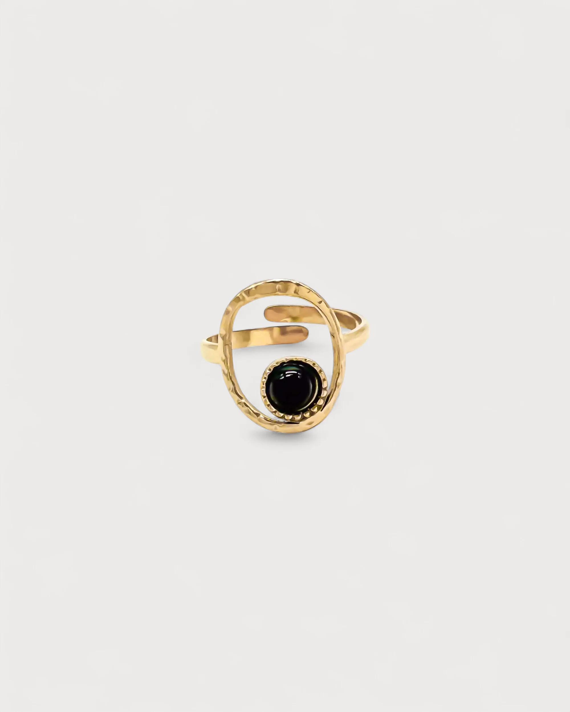 Lucia - Ring - Naturstein - Edelstahl - verstellbar - Image 4