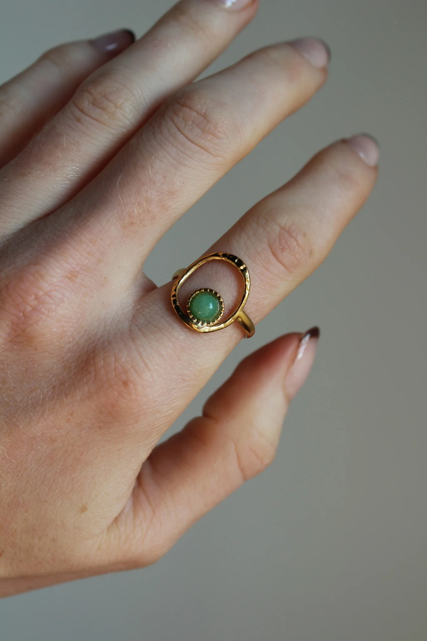 Lucia - Ring - Naturstein - Edelstahl - verstellbar - Image 7