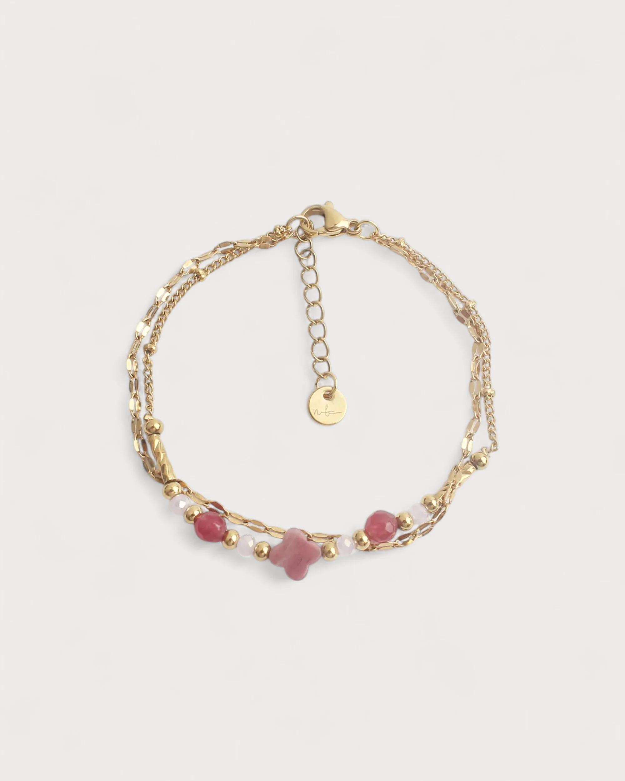 Madeleine - Armband - Naturstein - Edelstahl