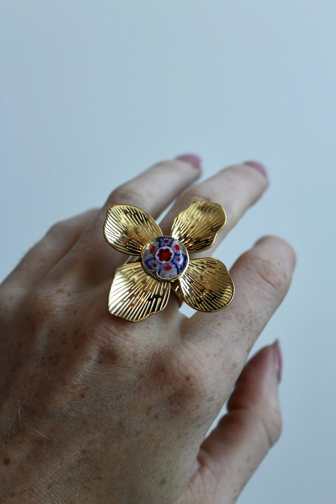 Mega Flower - Ring - Edelstahl - verstellbar - Image 2