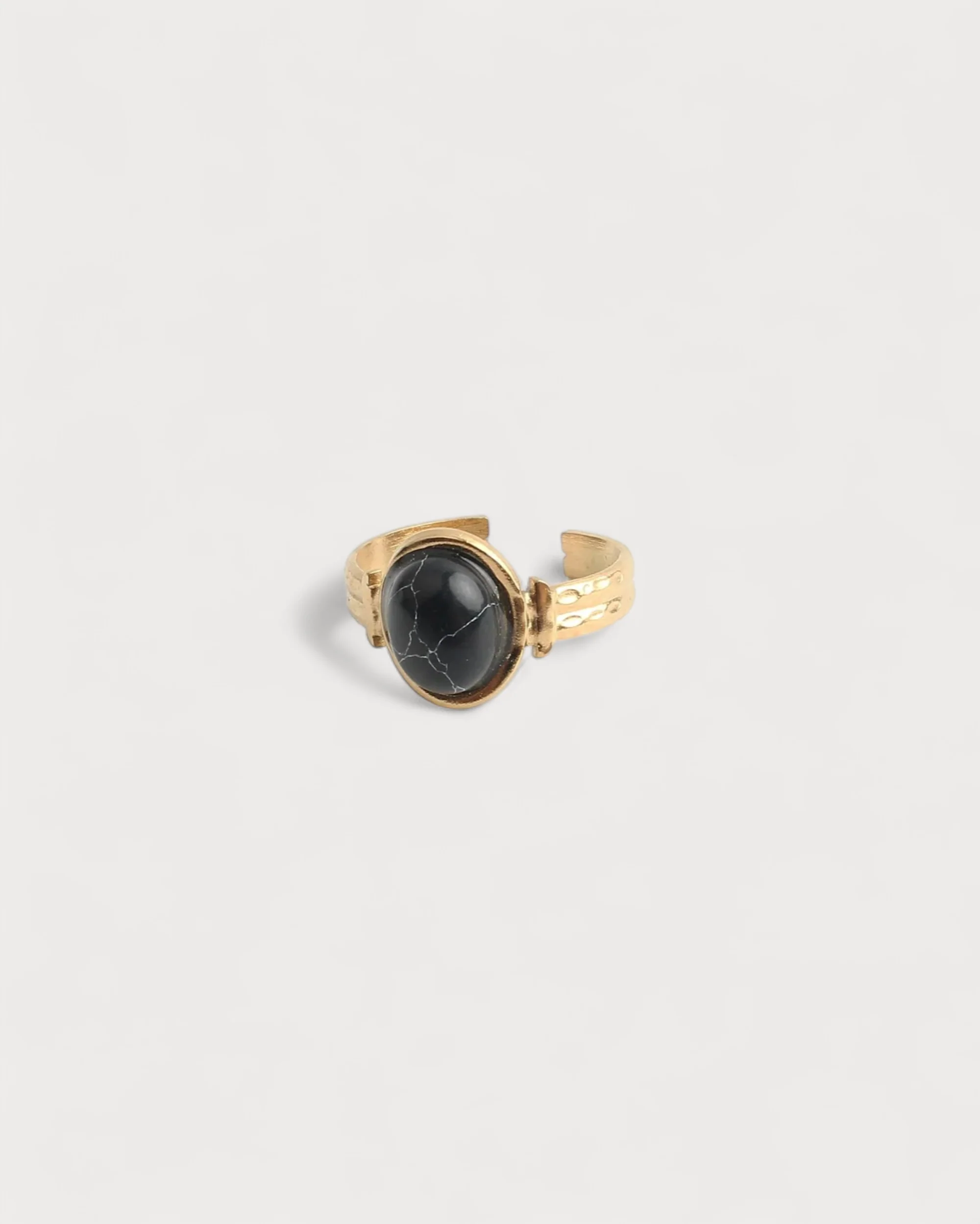 Megane - Ring - Naturstein - Edelstahl - Einstellbar - Image 9