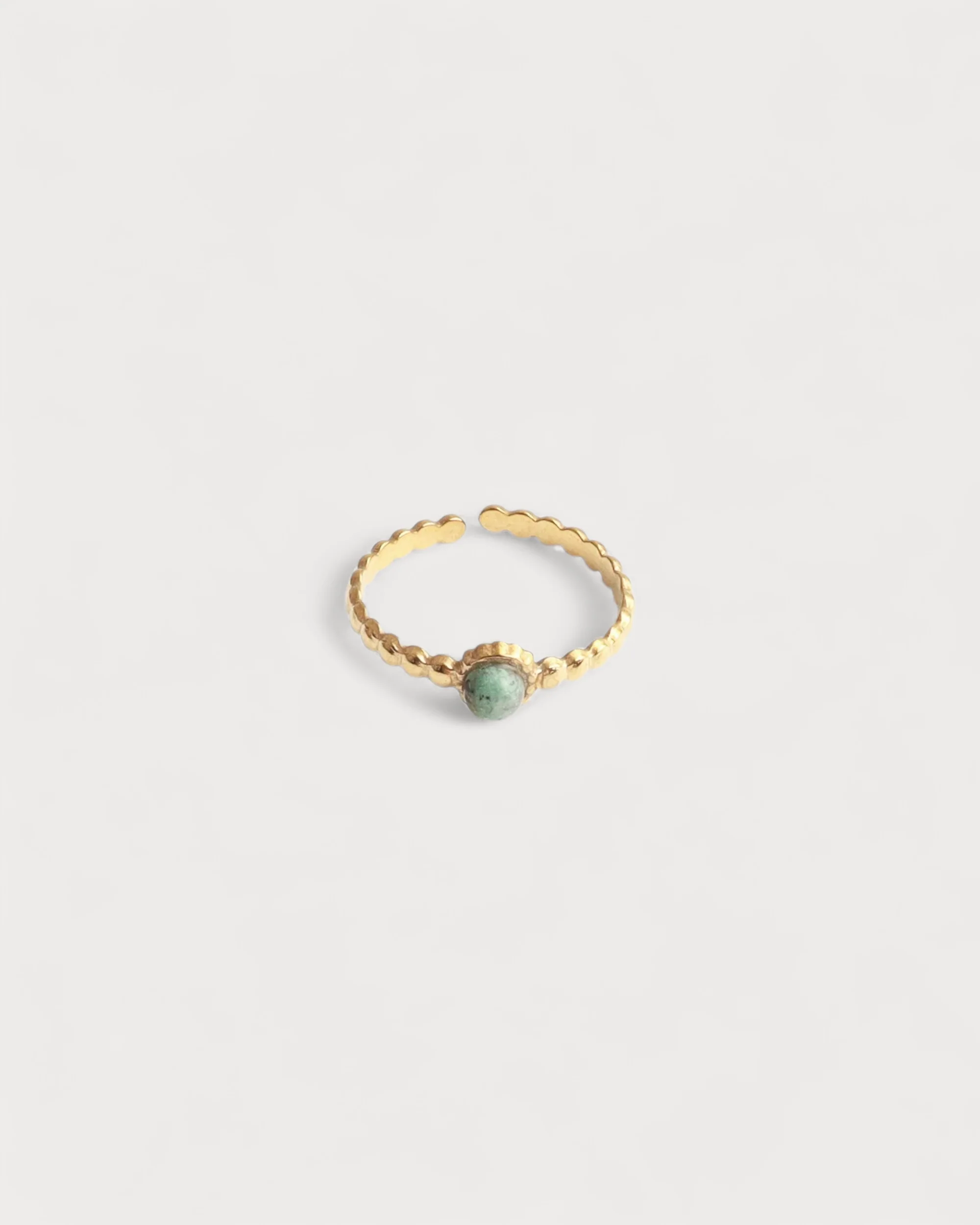 Nadine - Ring - Edelstahl - Verstellbar - Naturstein - Image 10