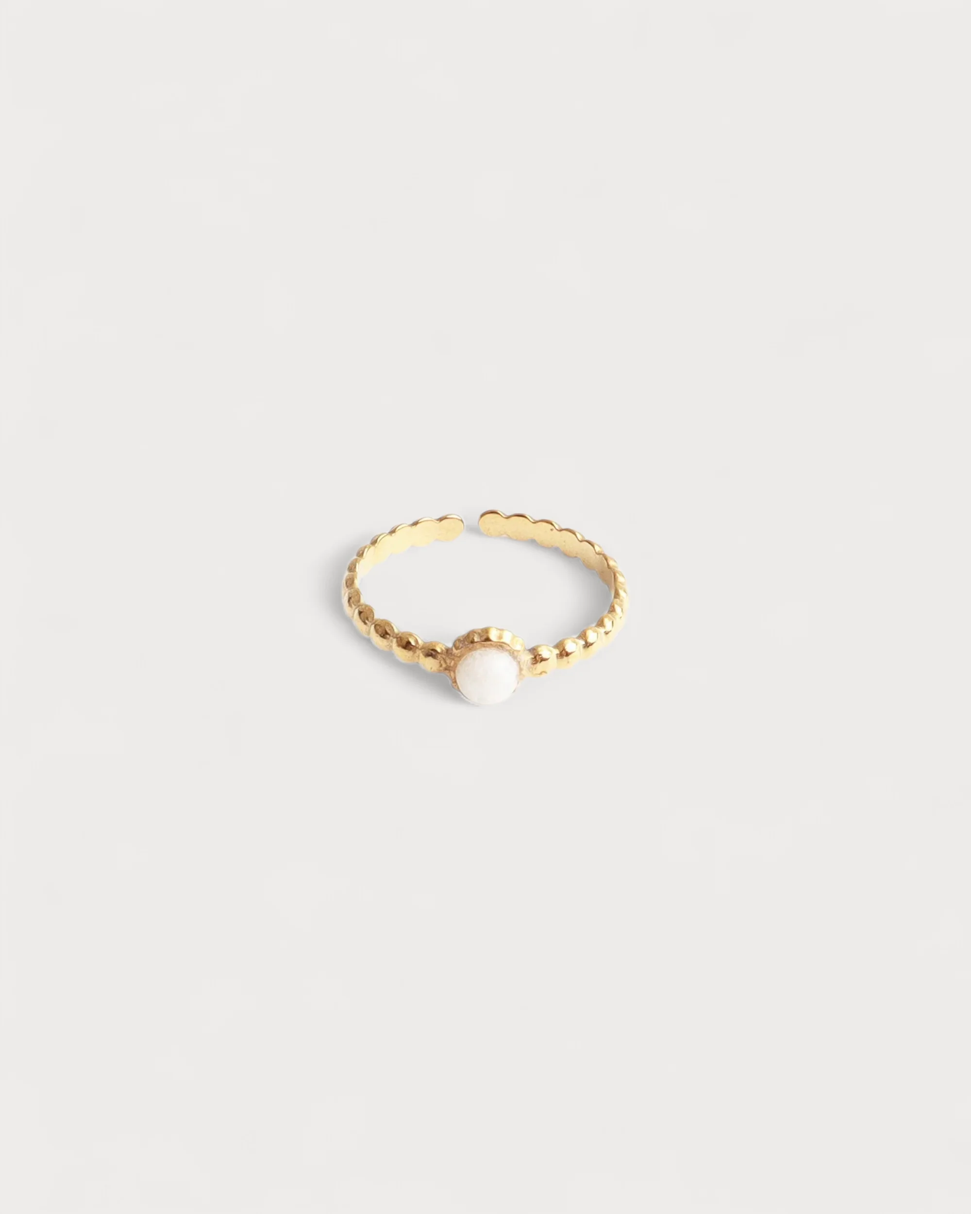 Nadine - Ring - Edelstahl - Verstellbar - Naturstein - Image 17
