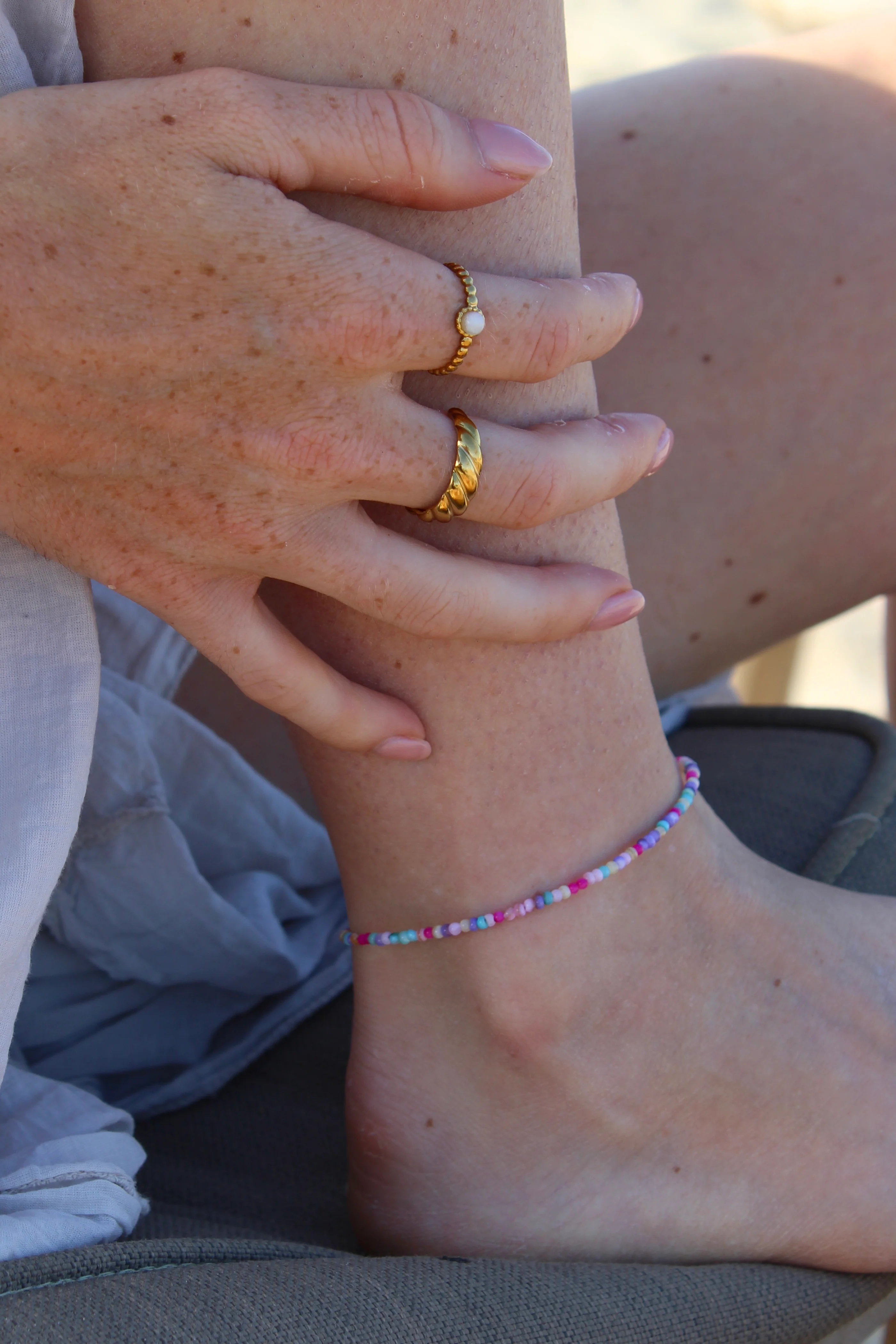 Nadine - Ring - Edelstahl - Verstellbar - Naturstein - Image 18