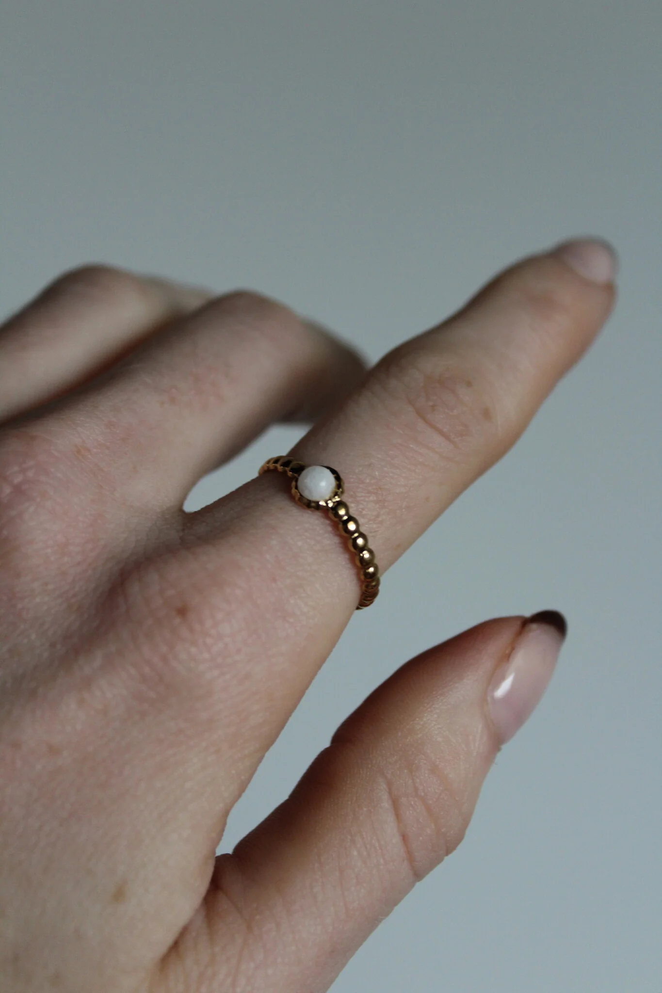 Nadine - Ring - Edelstahl - Verstellbar - Naturstein - Image 19