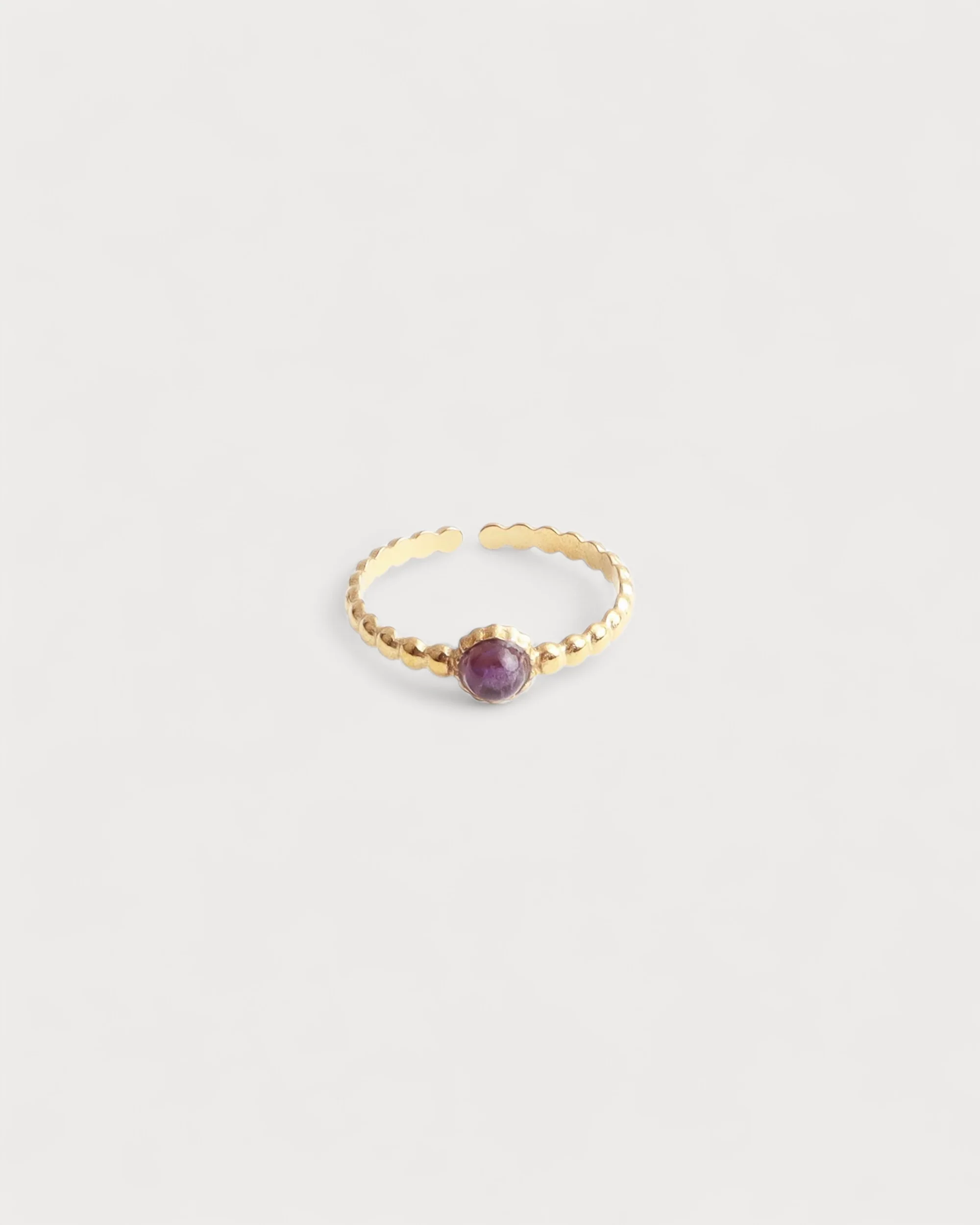 Nadine - Ring - Edelstahl - Verstellbar - Naturstein - Image 6