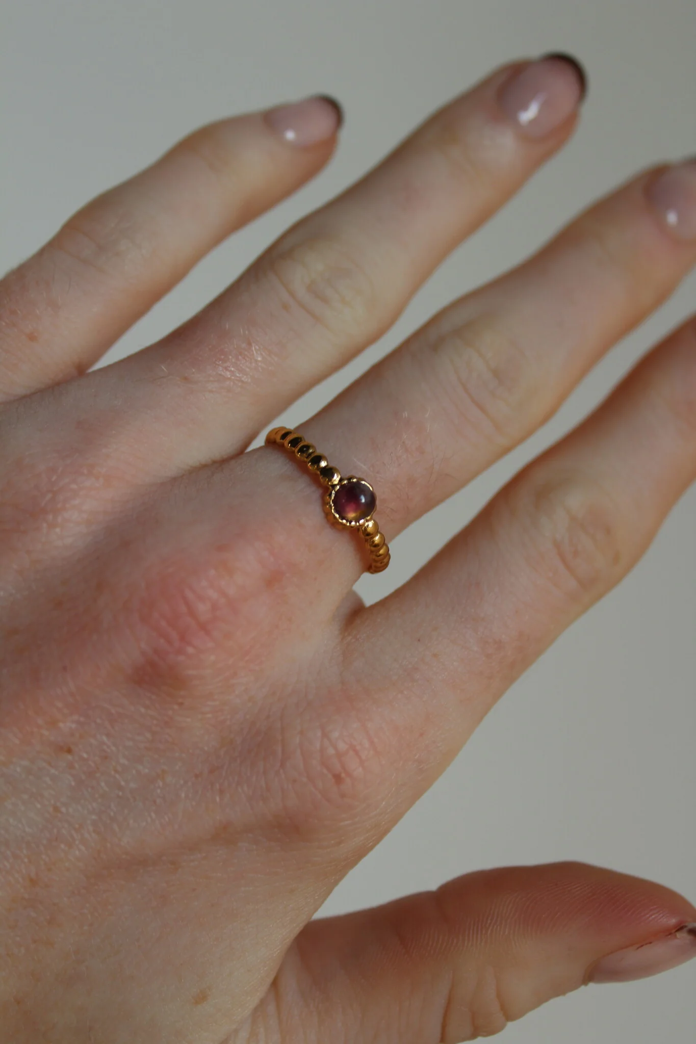 Nadine - Ring - Edelstahl - Verstellbar - Naturstein - Image 7