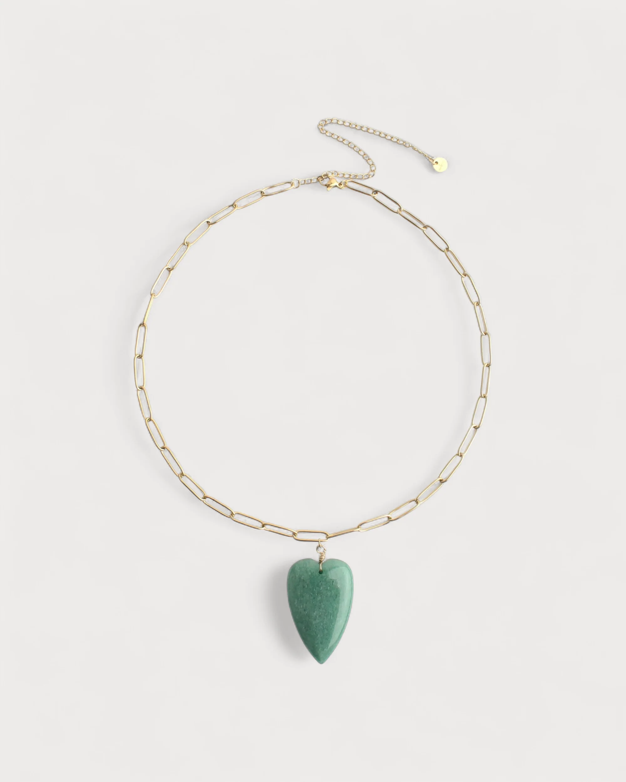 Natural Stone Heart - Halskette - Naturstein - Edelstahl - Image 3