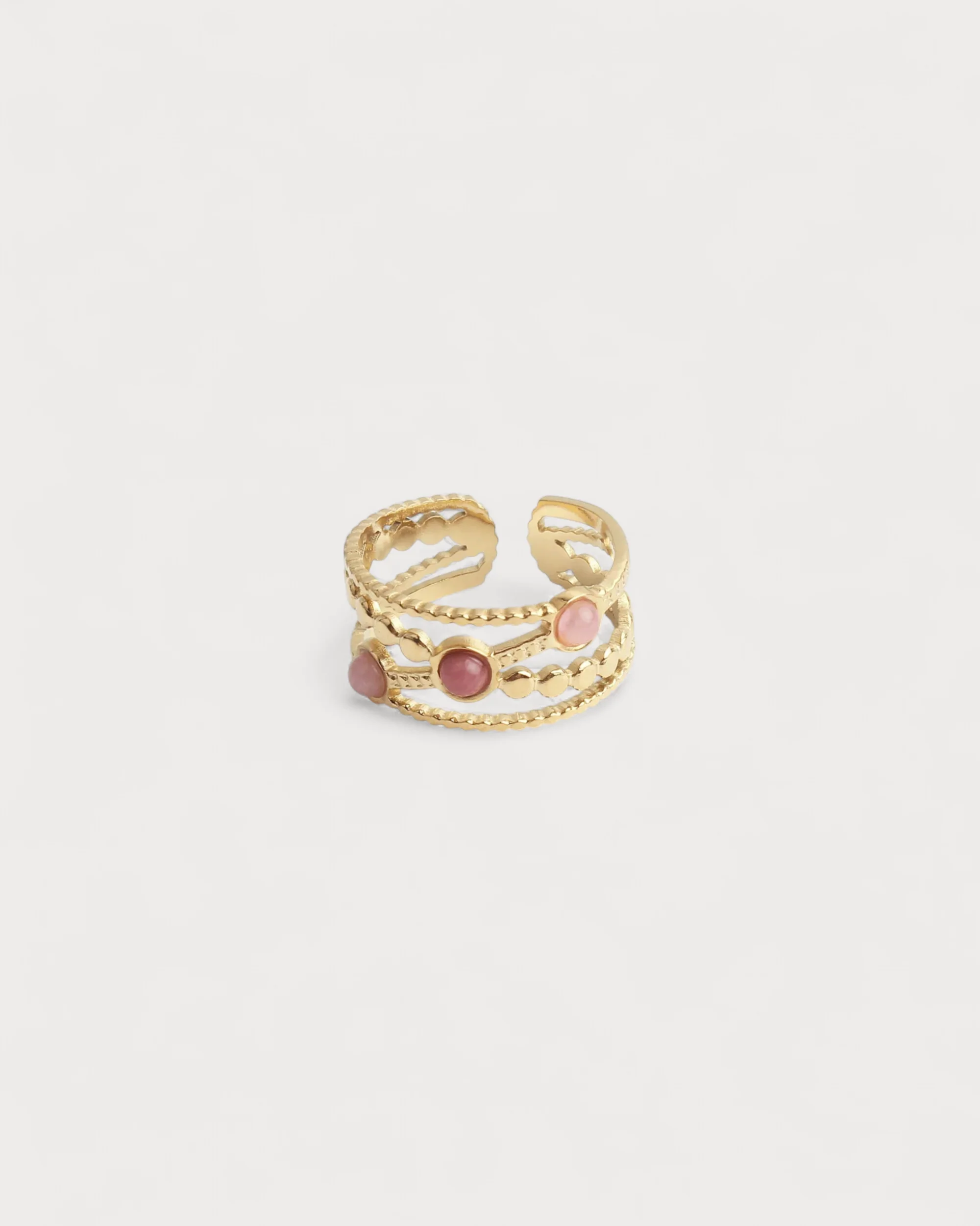 Noelle - Ring - Naturstein - Edelstahl - Verstellbar - Image 3
