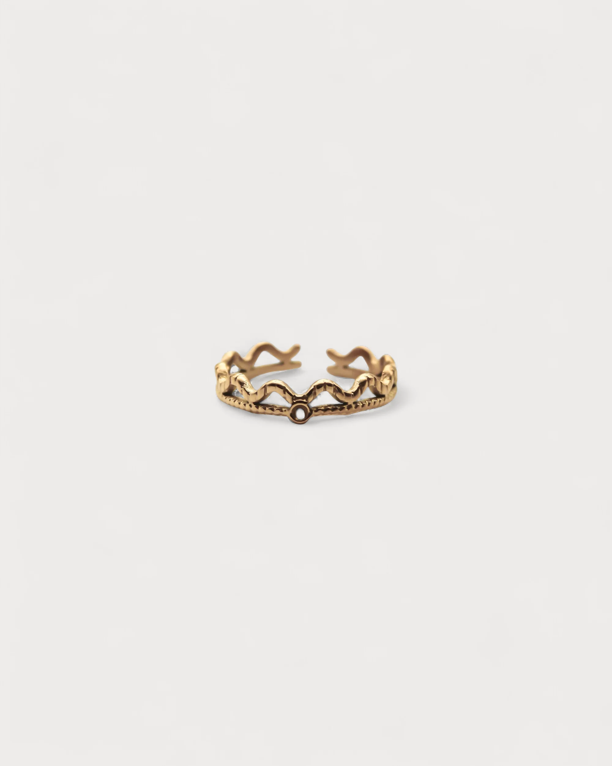 Noor - Ring - Edelstahl - Verstellbar