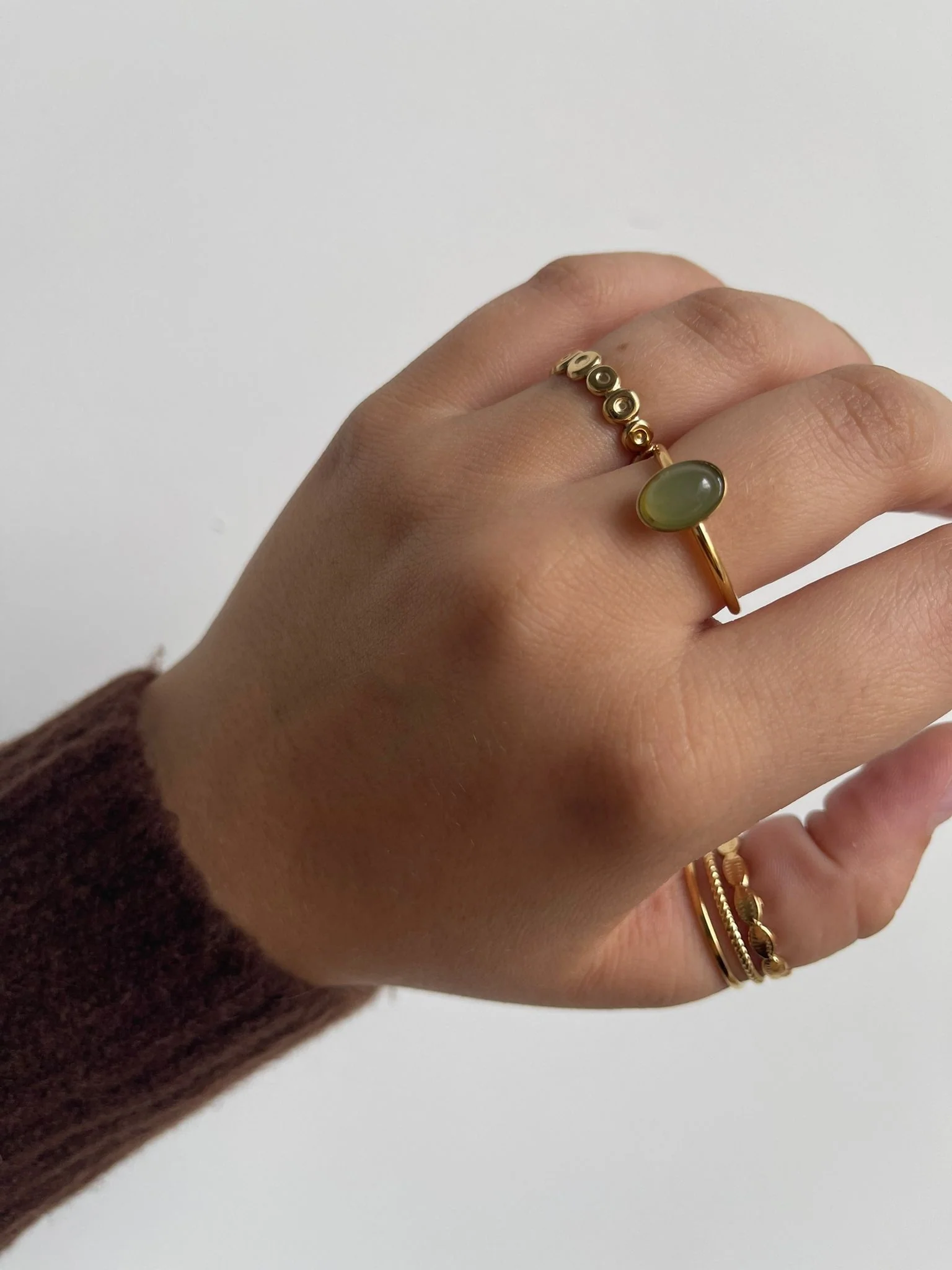 Olive - Ring - Edelstahl - Einstellbar - Image 7