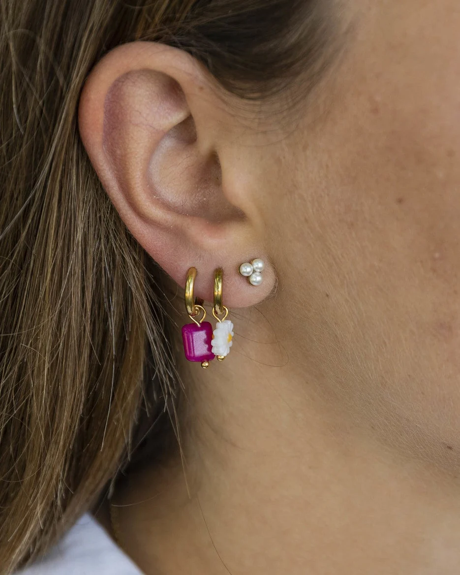 Pearl simplicité - Studs - Ohrringe - Edelstahl - Image 2