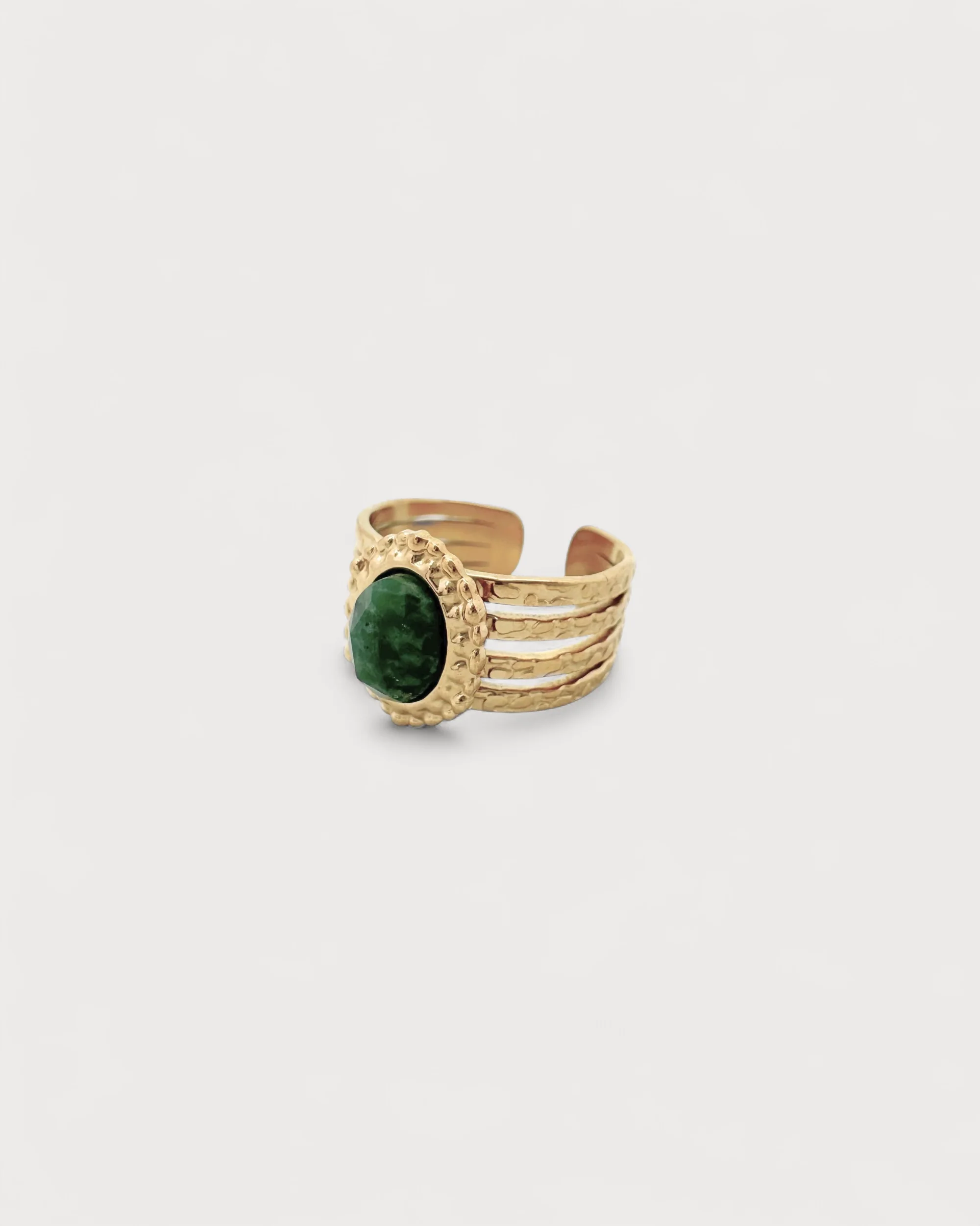 Rana - Ring - Naturstein - Edelstahl - Verstellbar - Image 3