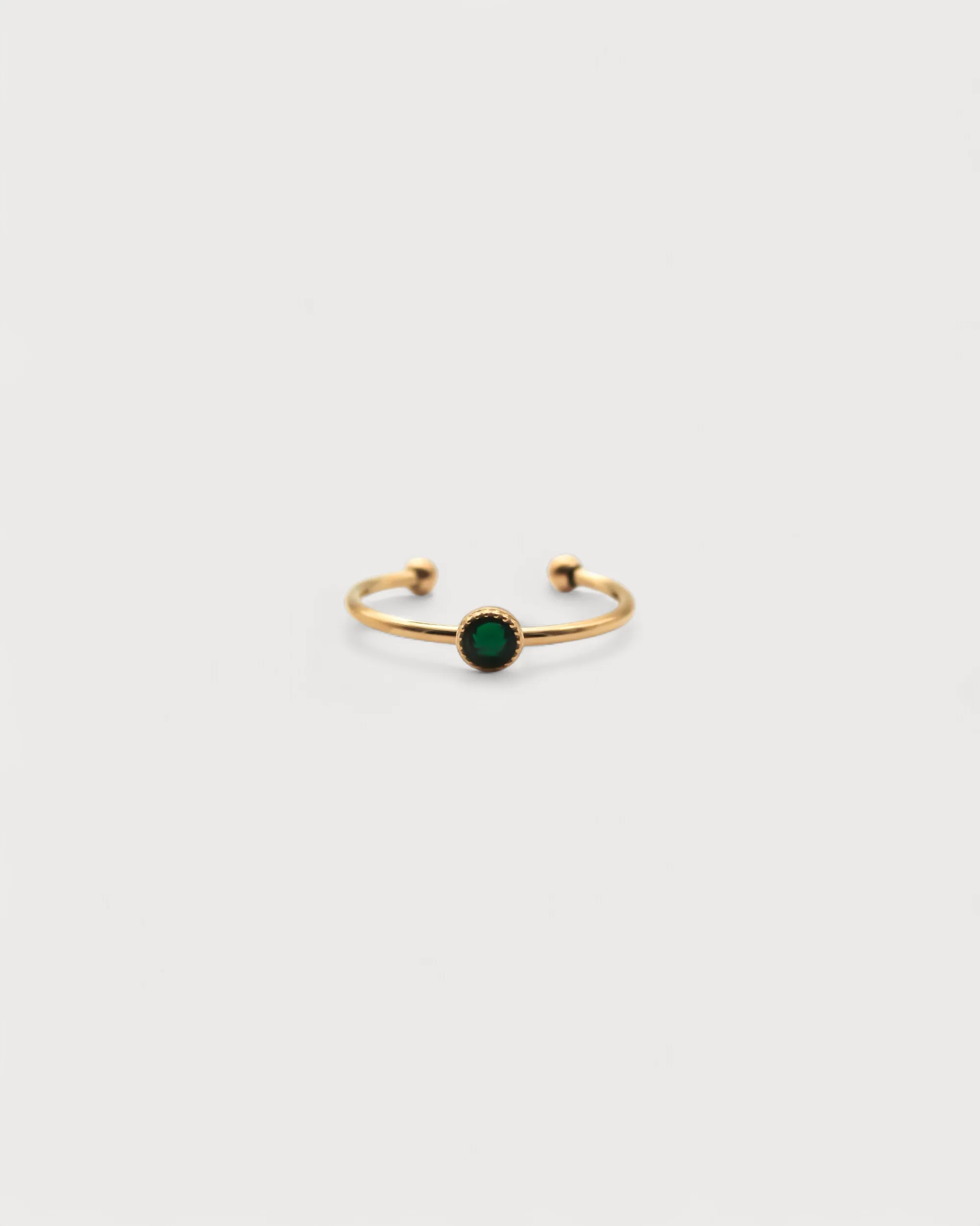 Strass - Ring - Edelstahl - Verstellbar