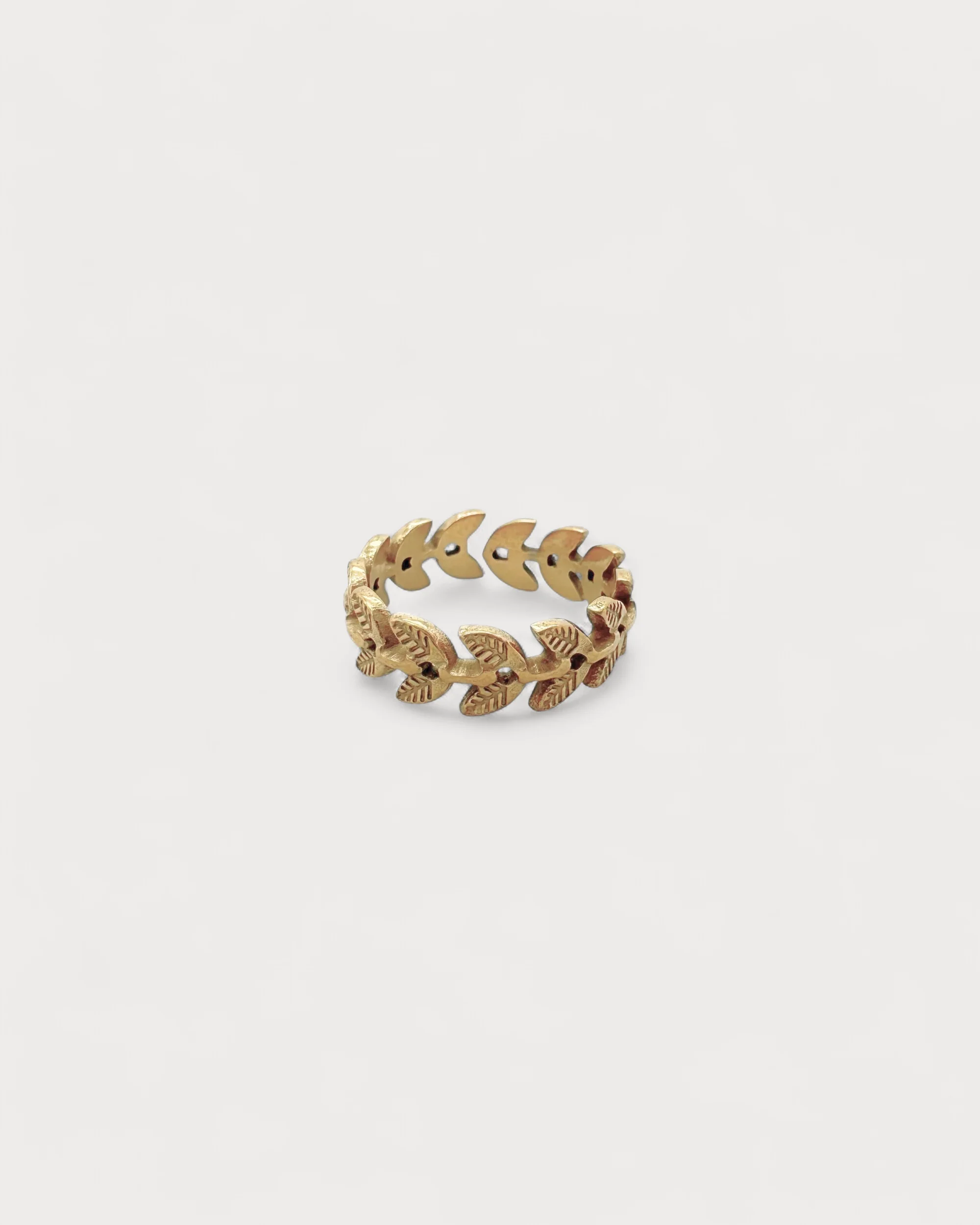Round Leafs - Ring - Edelstahl