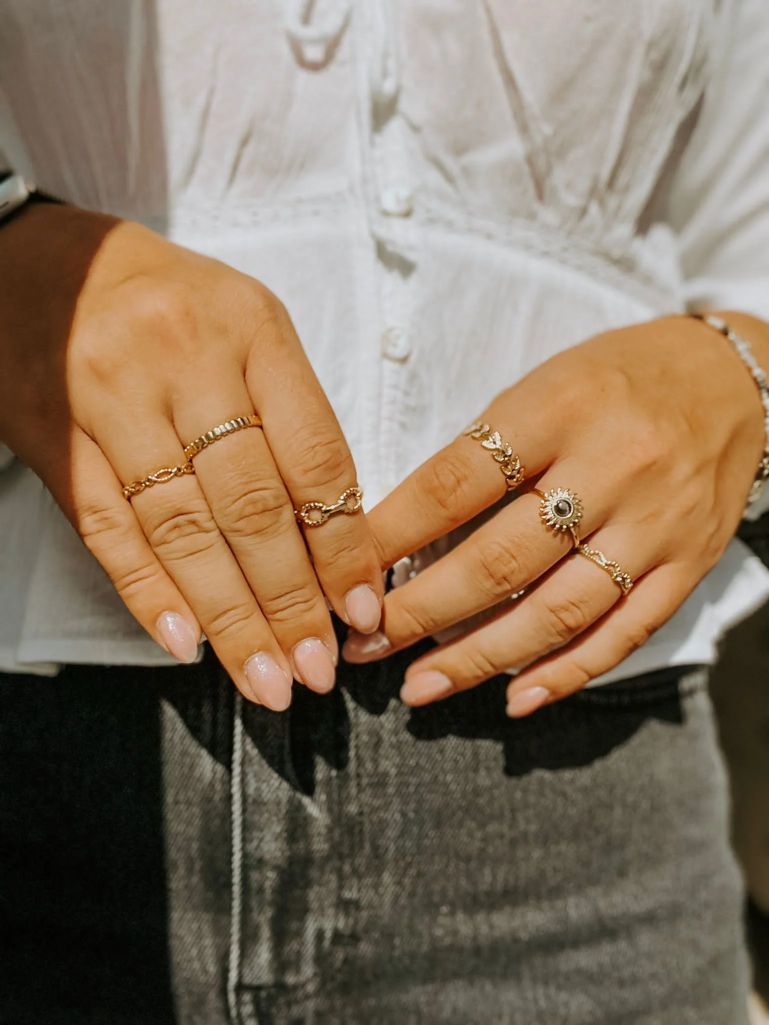 Round Leafs - Ring - Edelstahl - Image 3