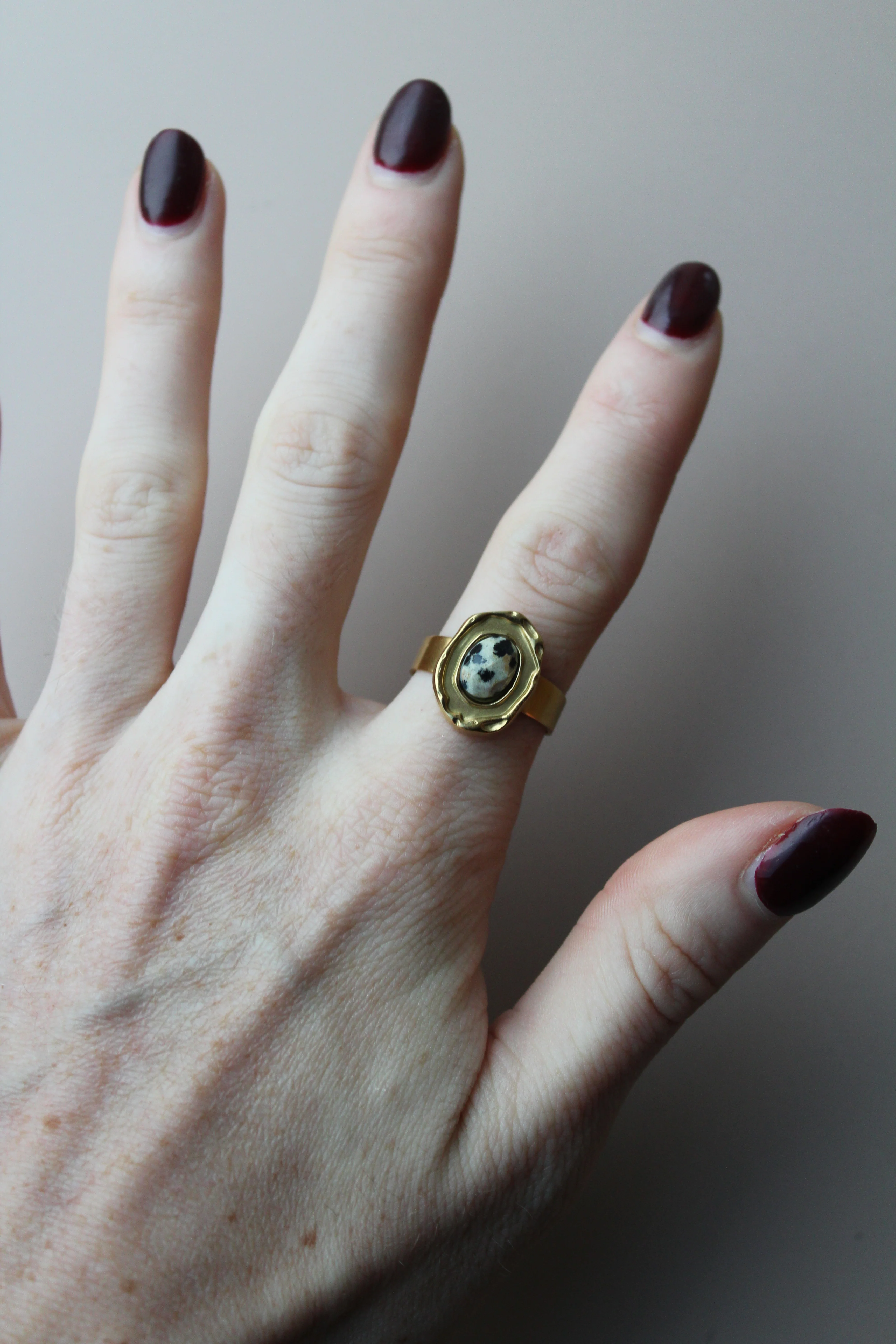 Salomé - Ring - Naturstein - Edelstahl - Verstellbar - Image 5