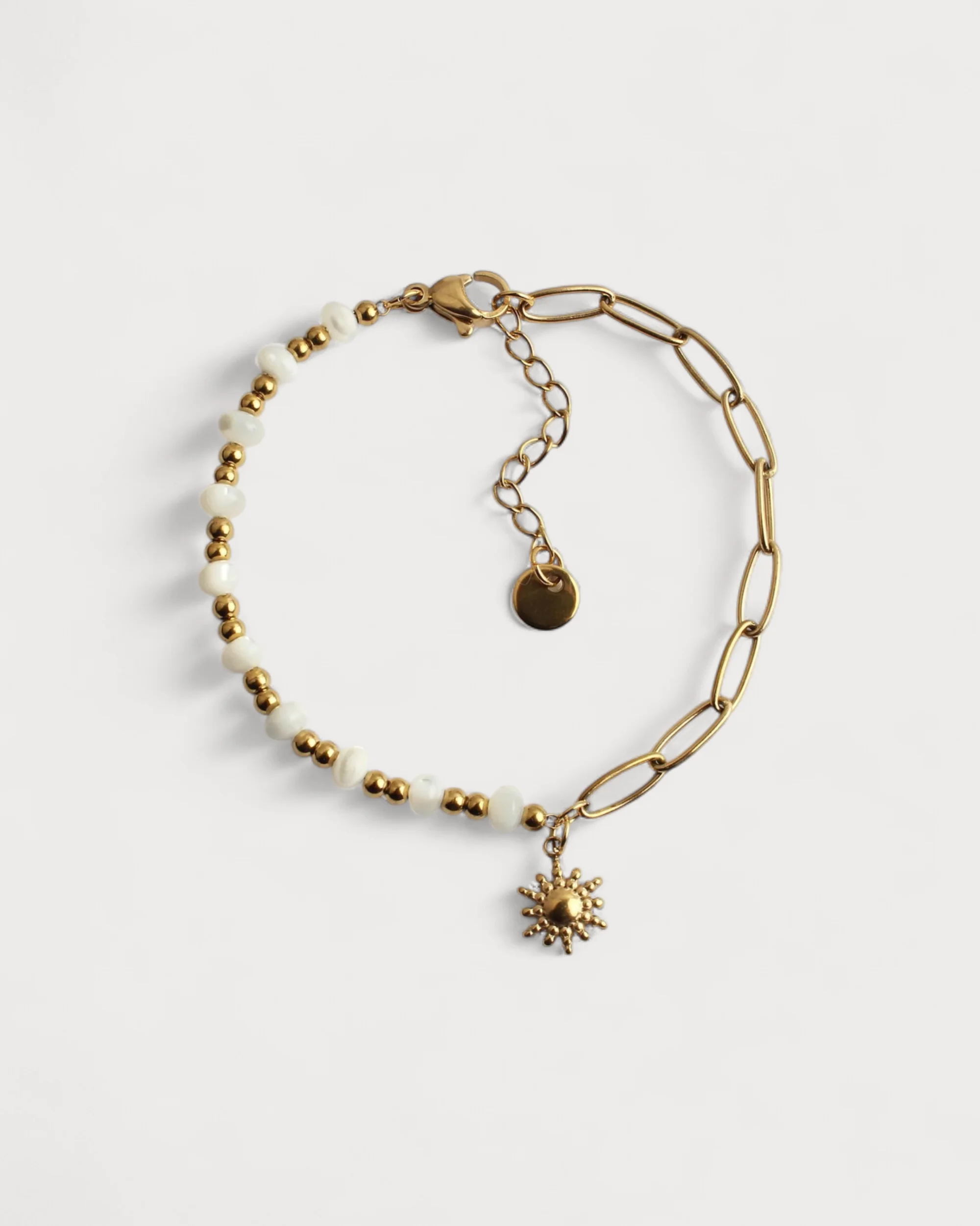 Muschel und Kette - Armband - Edelstahl