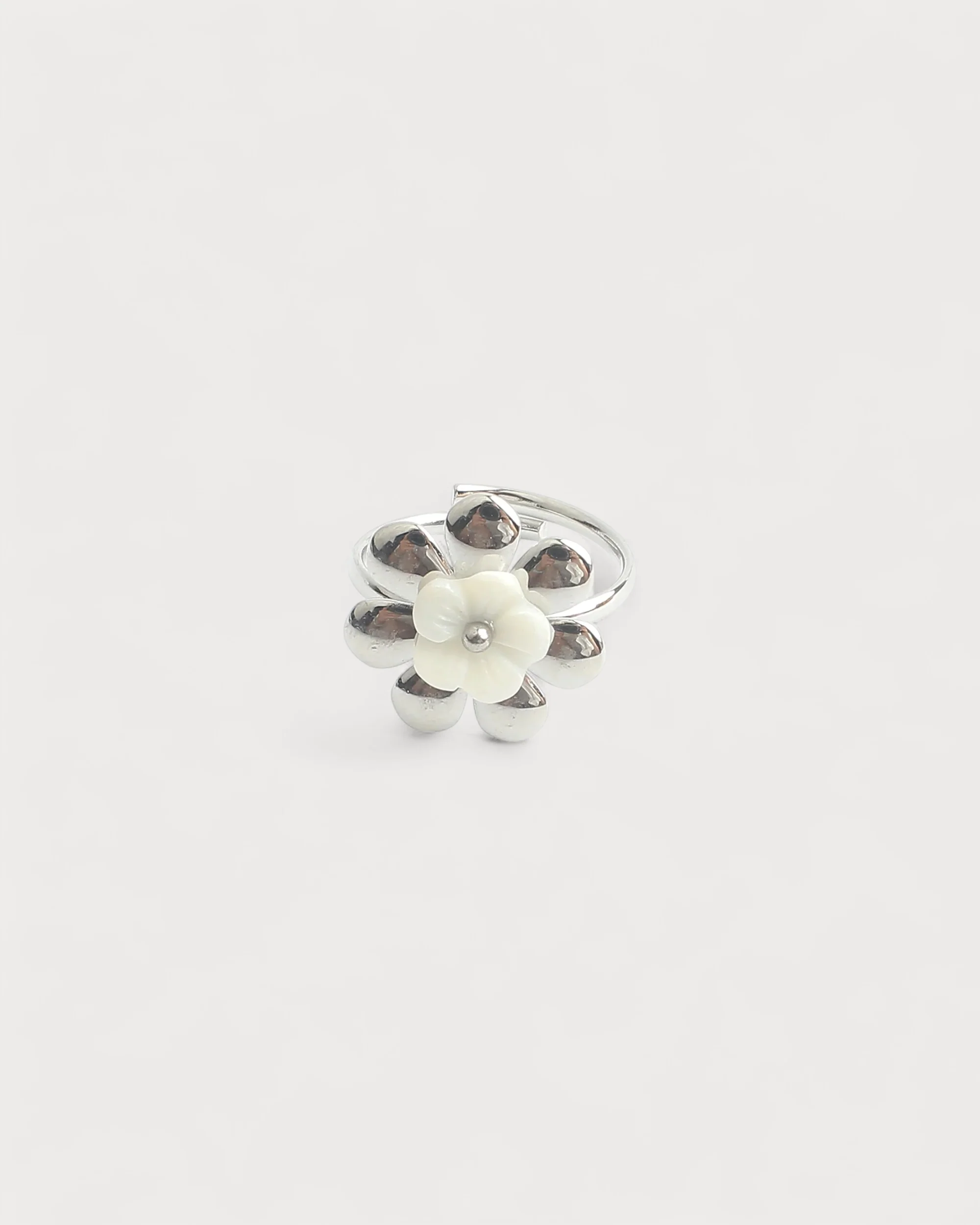 Muschelblume - Ring - Edelstahl - Verstellbar - Image 3