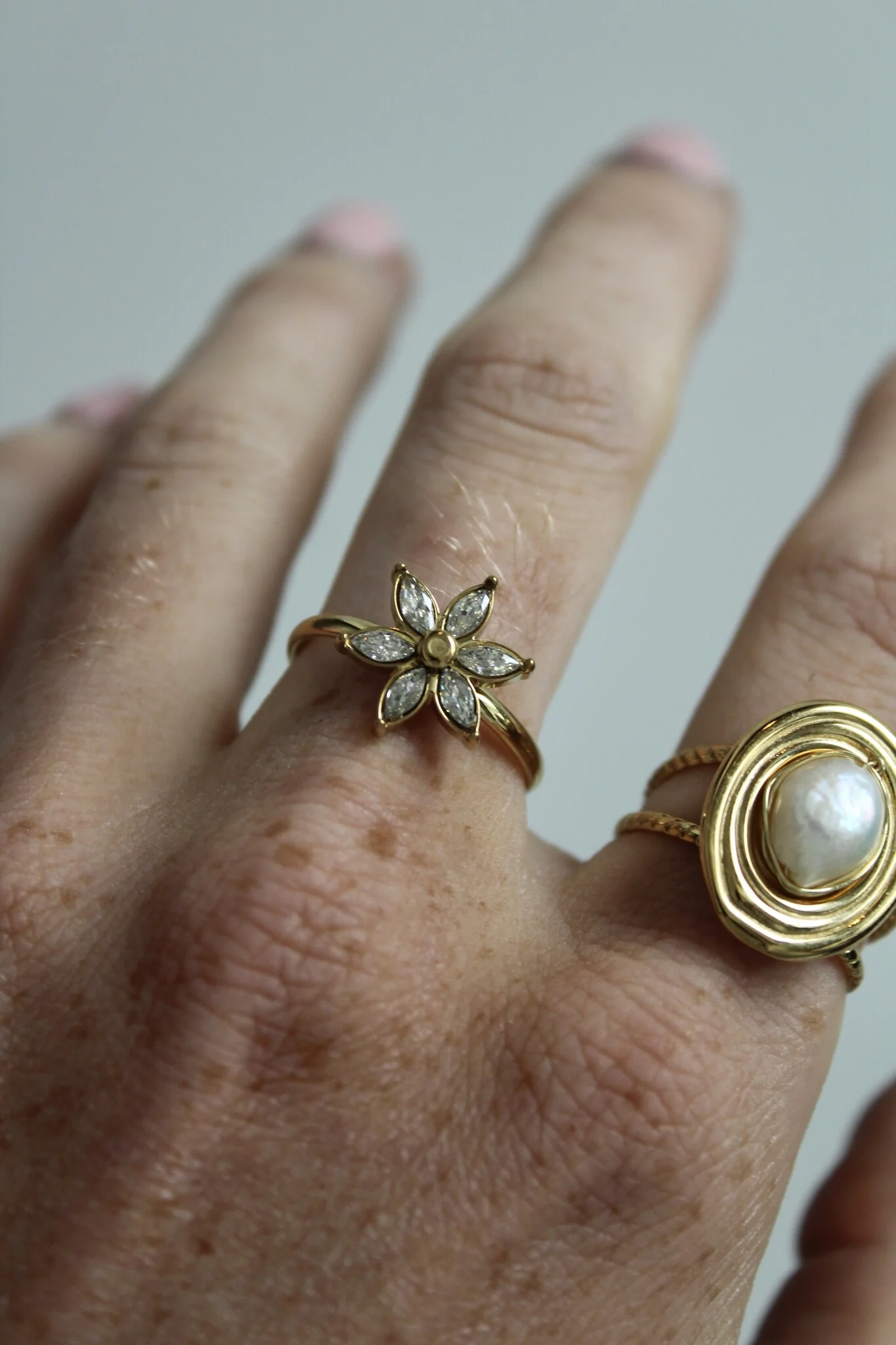 Shiny flower - Ring - Edelstahl - verstellbar - Image 2