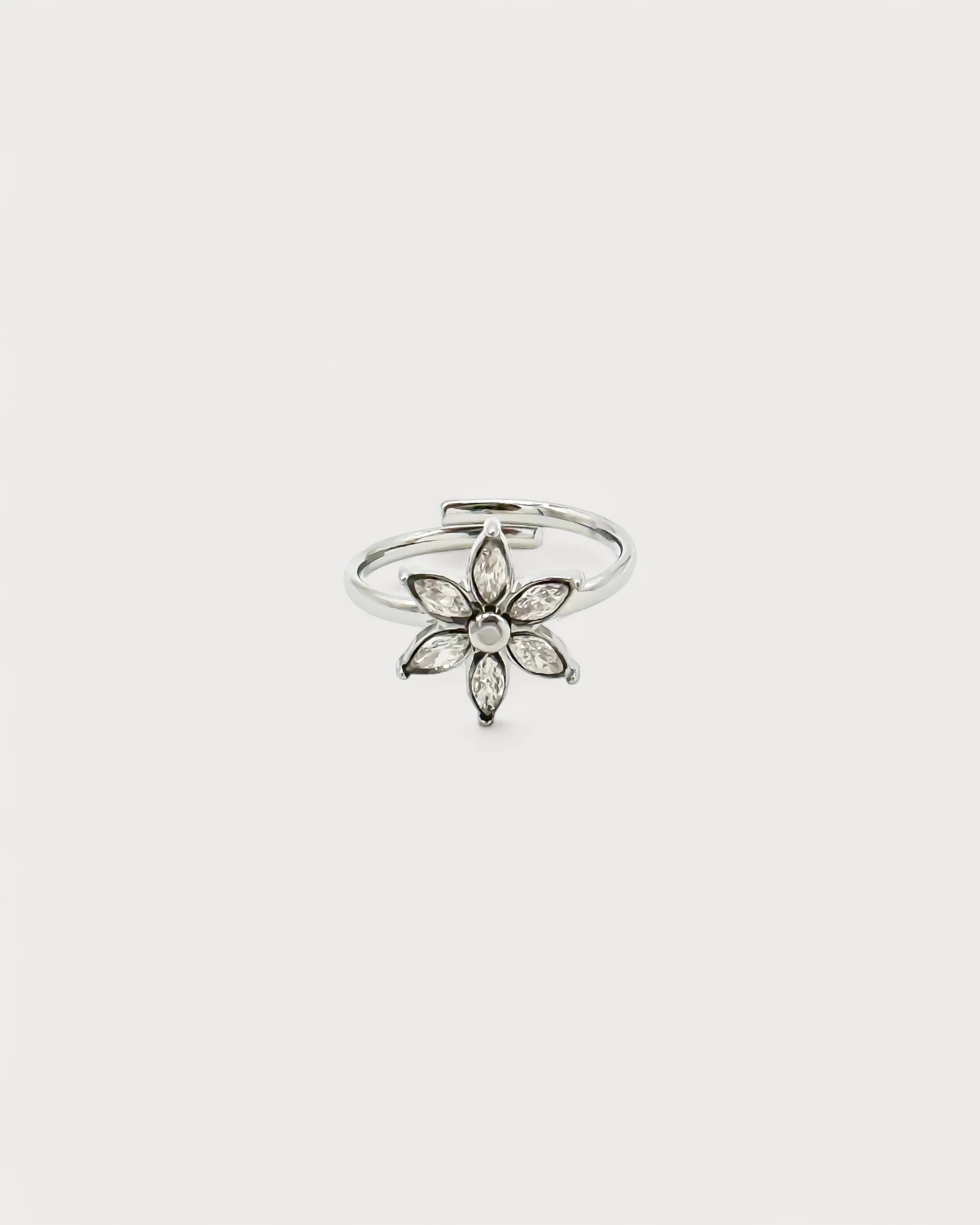 Shiny flower - Ring - Edelstahl - verstellbar - Image 3