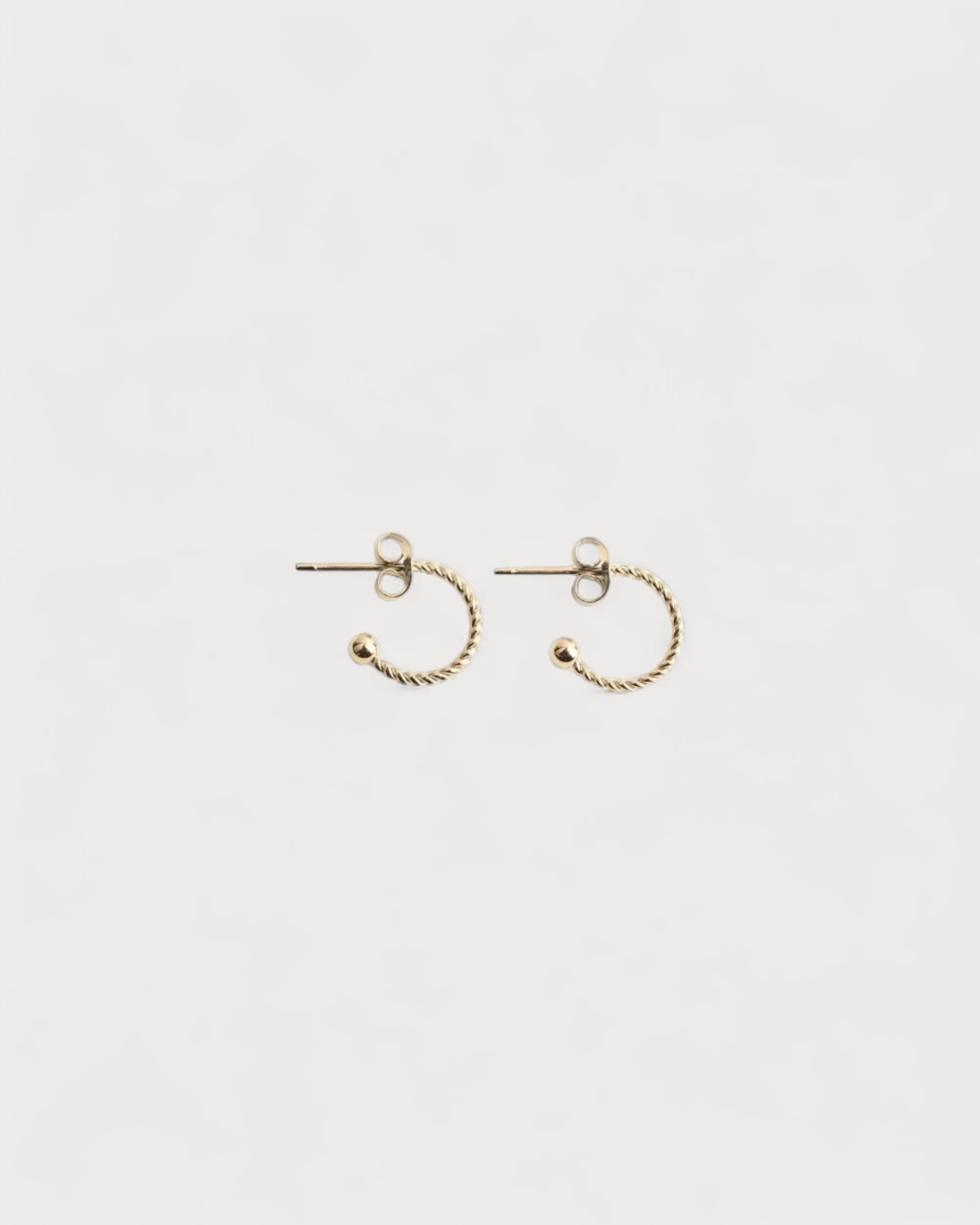 Small Twisted Hoops - Ohrringe - Edelstahl