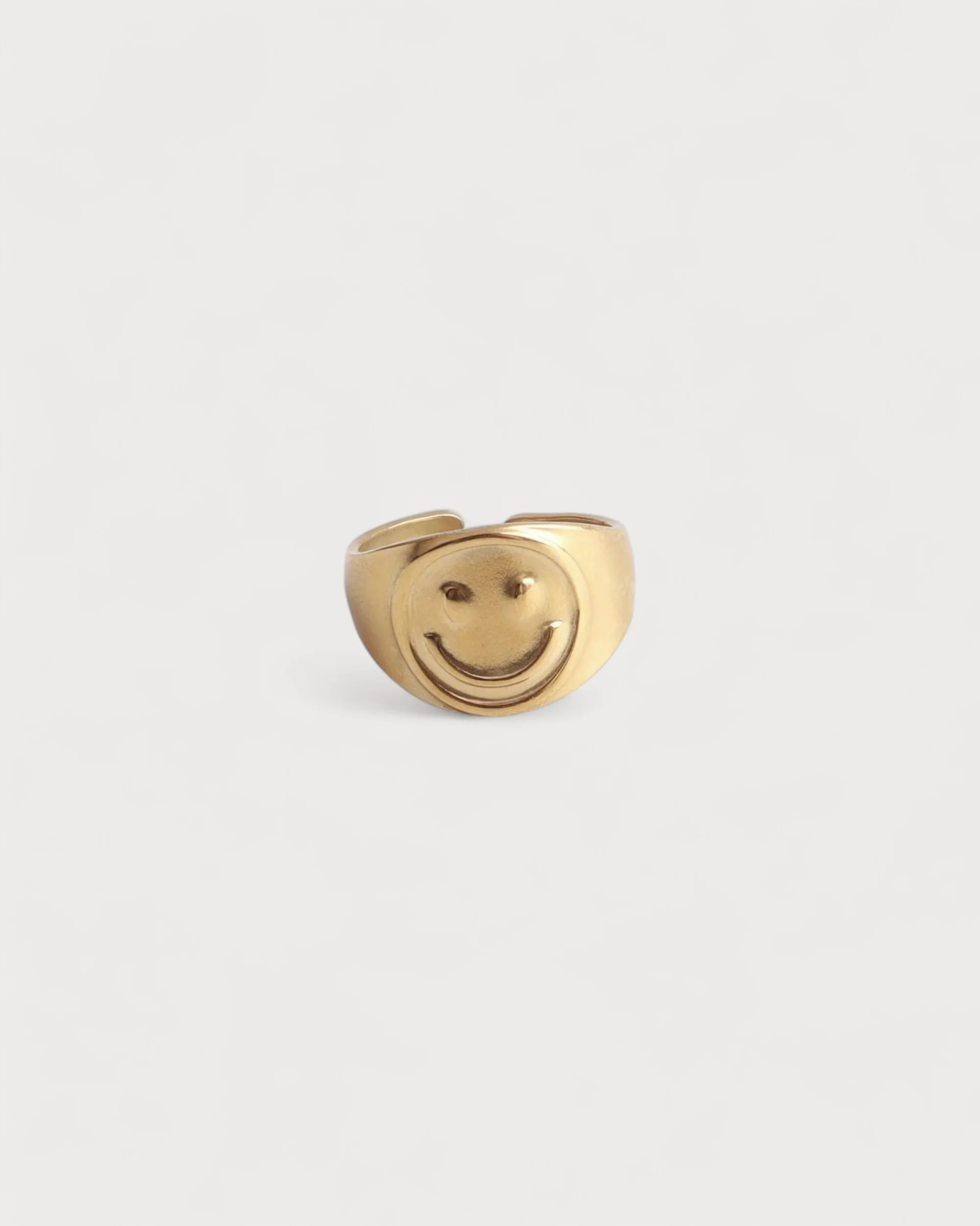 Smiles - Ring - Edelstahl - Verstellbar