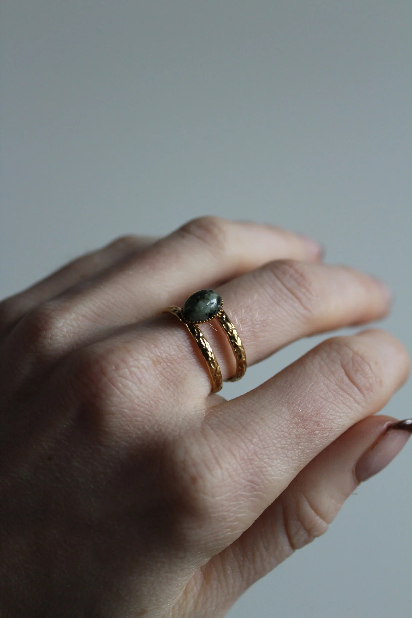 Suzi - Ring - Naturstein - Edelstahl - Verstellbar - Image 9