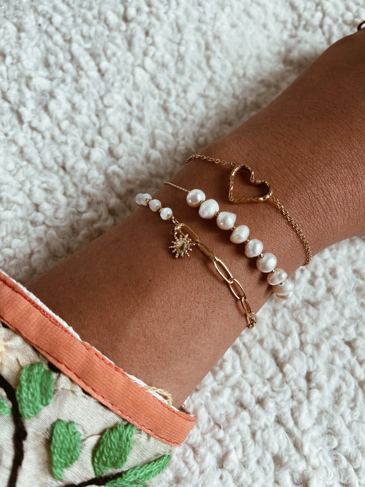 Sweet Pearls - Armband - Perle - Edelstahl - Image 2