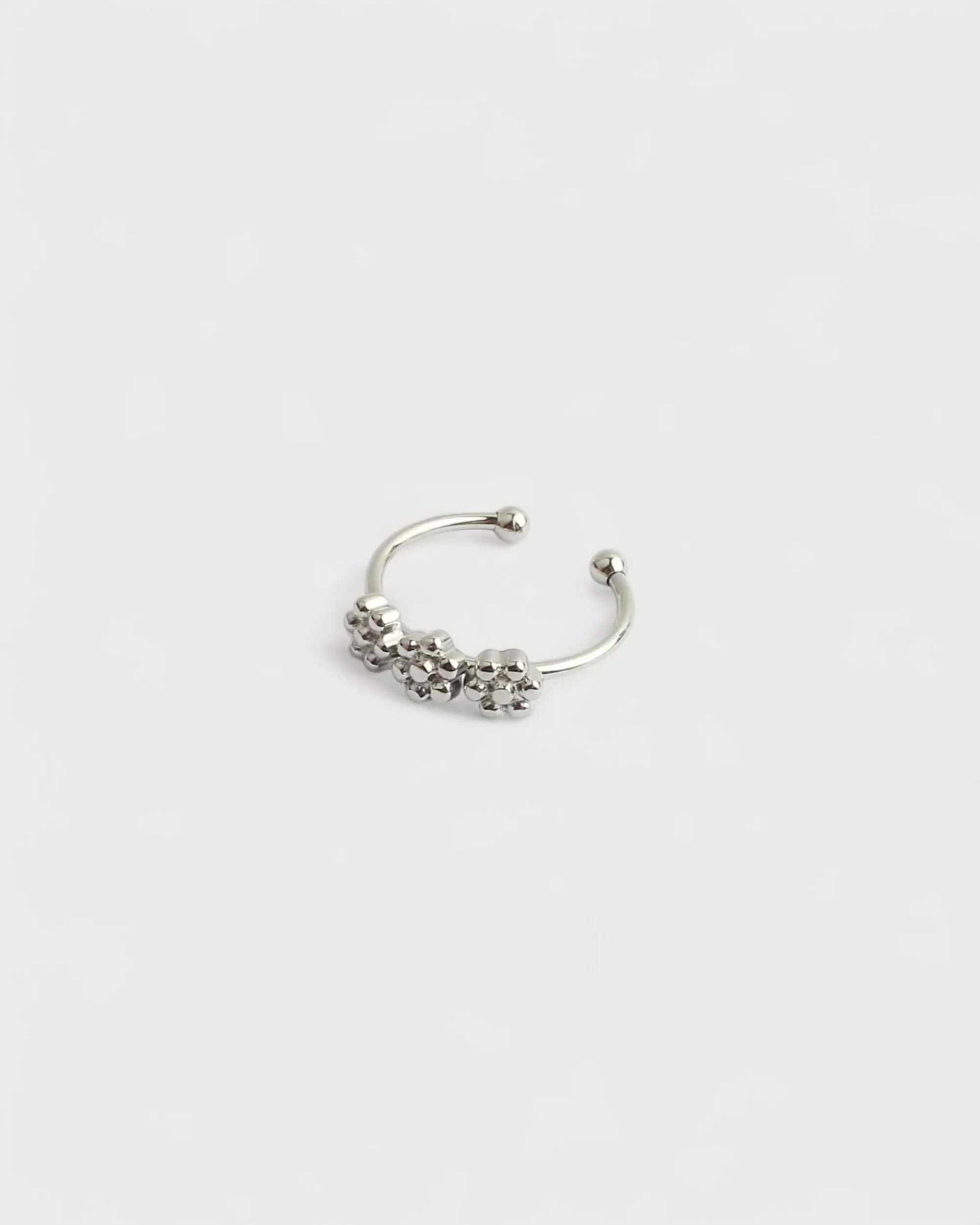 Trois Fleurs - Ring - Edelstahl - verstellbar - Image 3