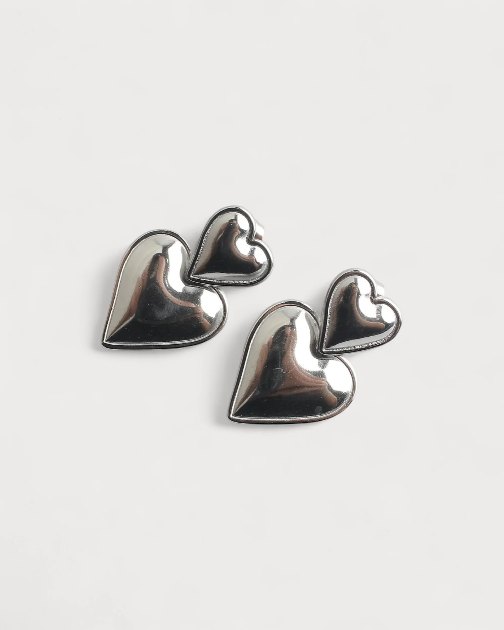 Two Hearts - Ohrringe - Edelstahl - Image 3