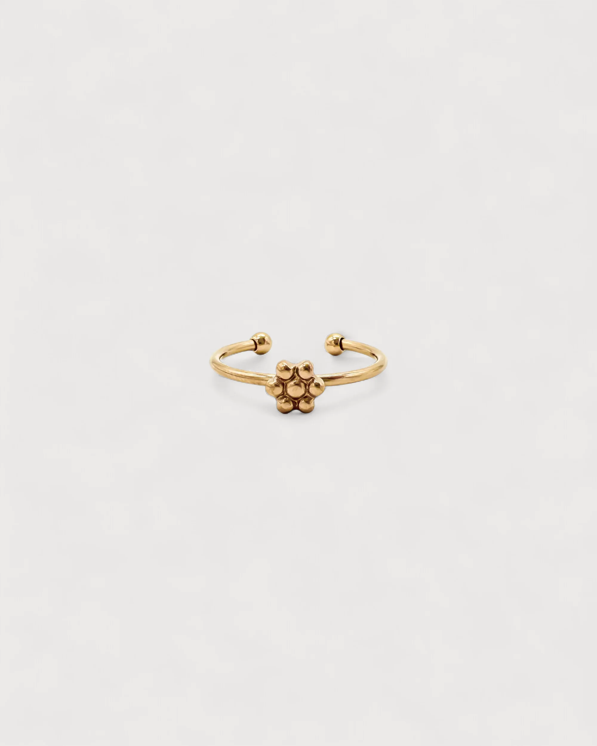 Une Petite Fleur - Ring - Edelstahl - verstellbar
