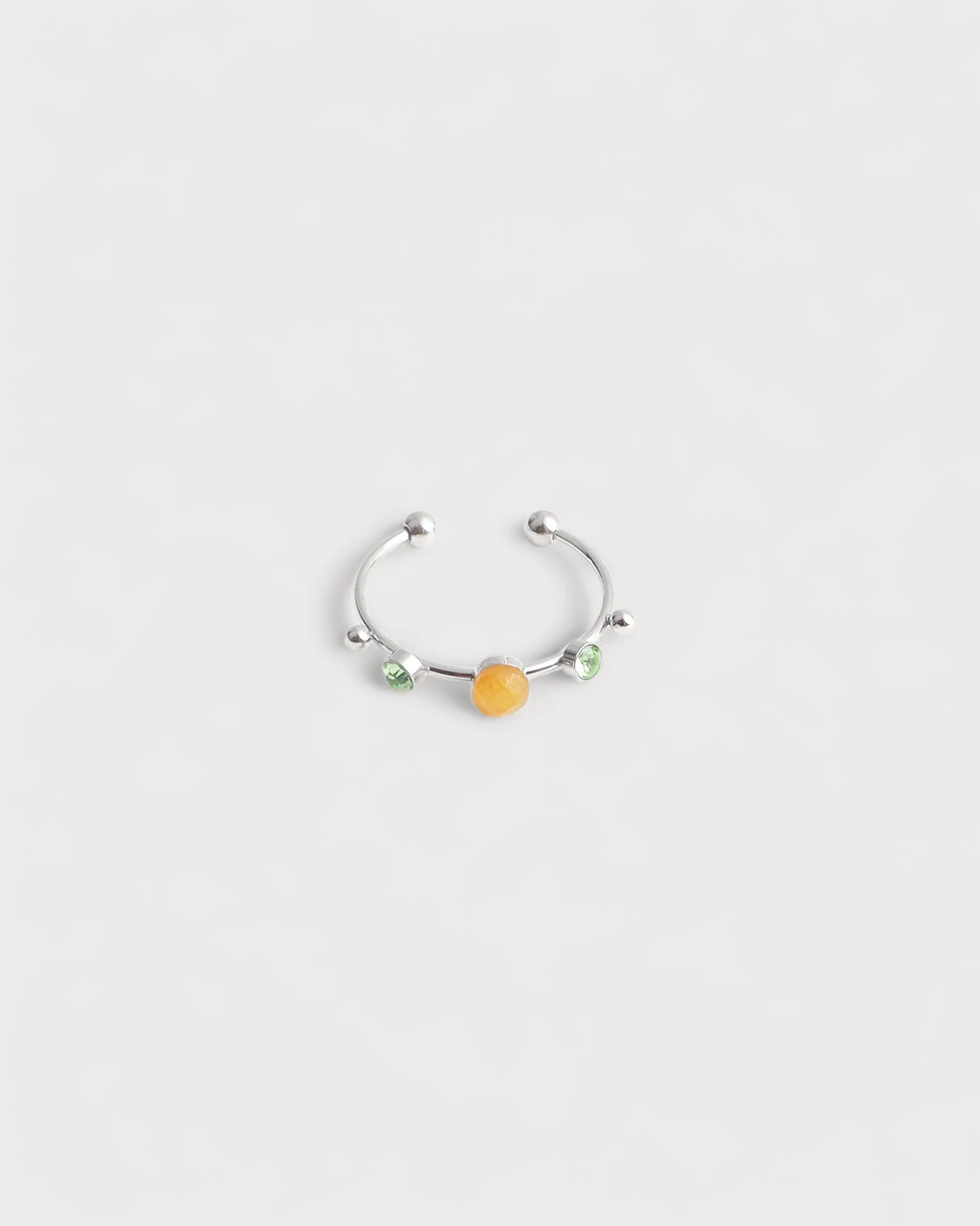 Victoria - Ring – Edelstahl – Naturstein – Verstellbar - Image 3