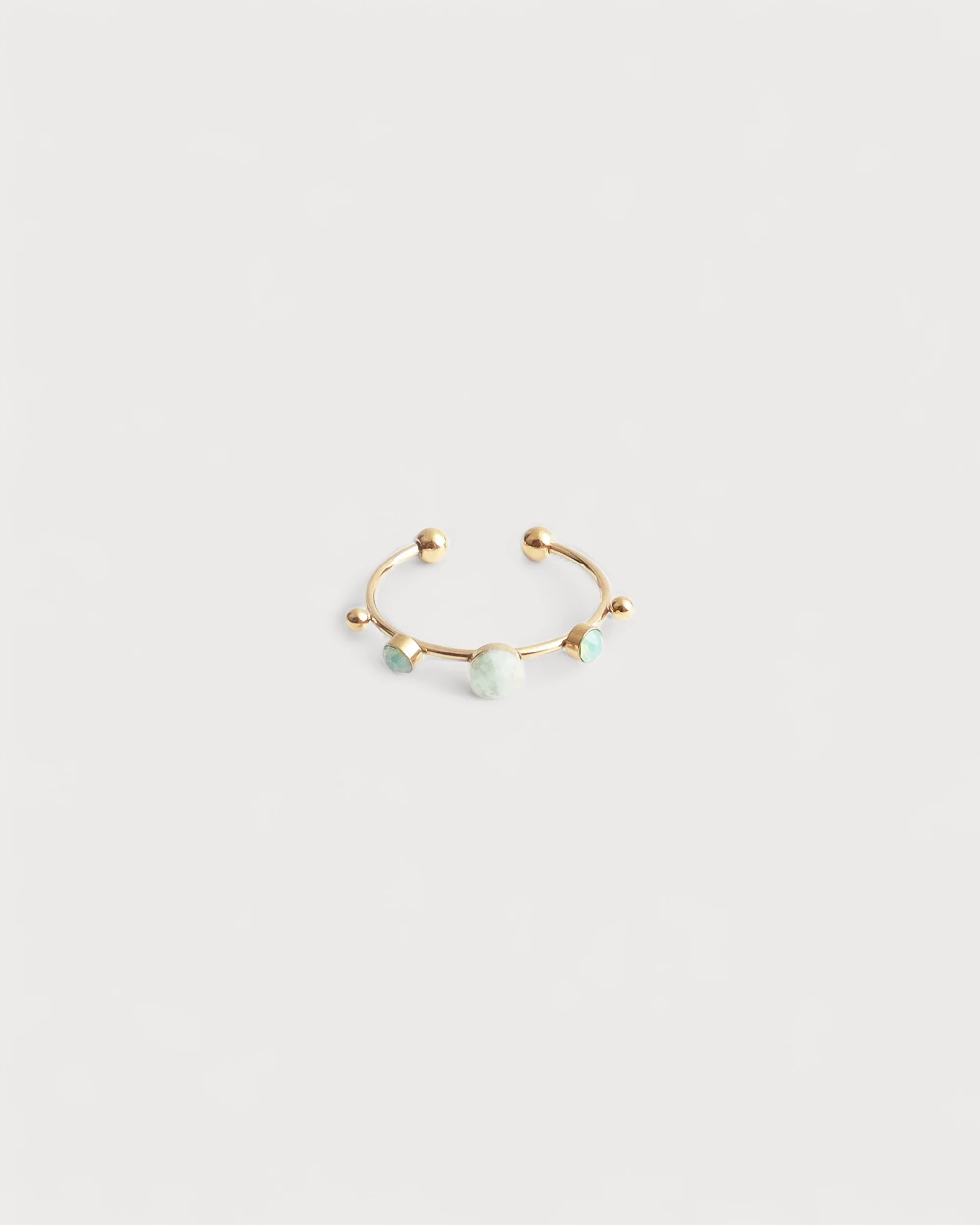 Victoria - Ring – Edelstahl – Naturstein – Verstellbar - Image 7