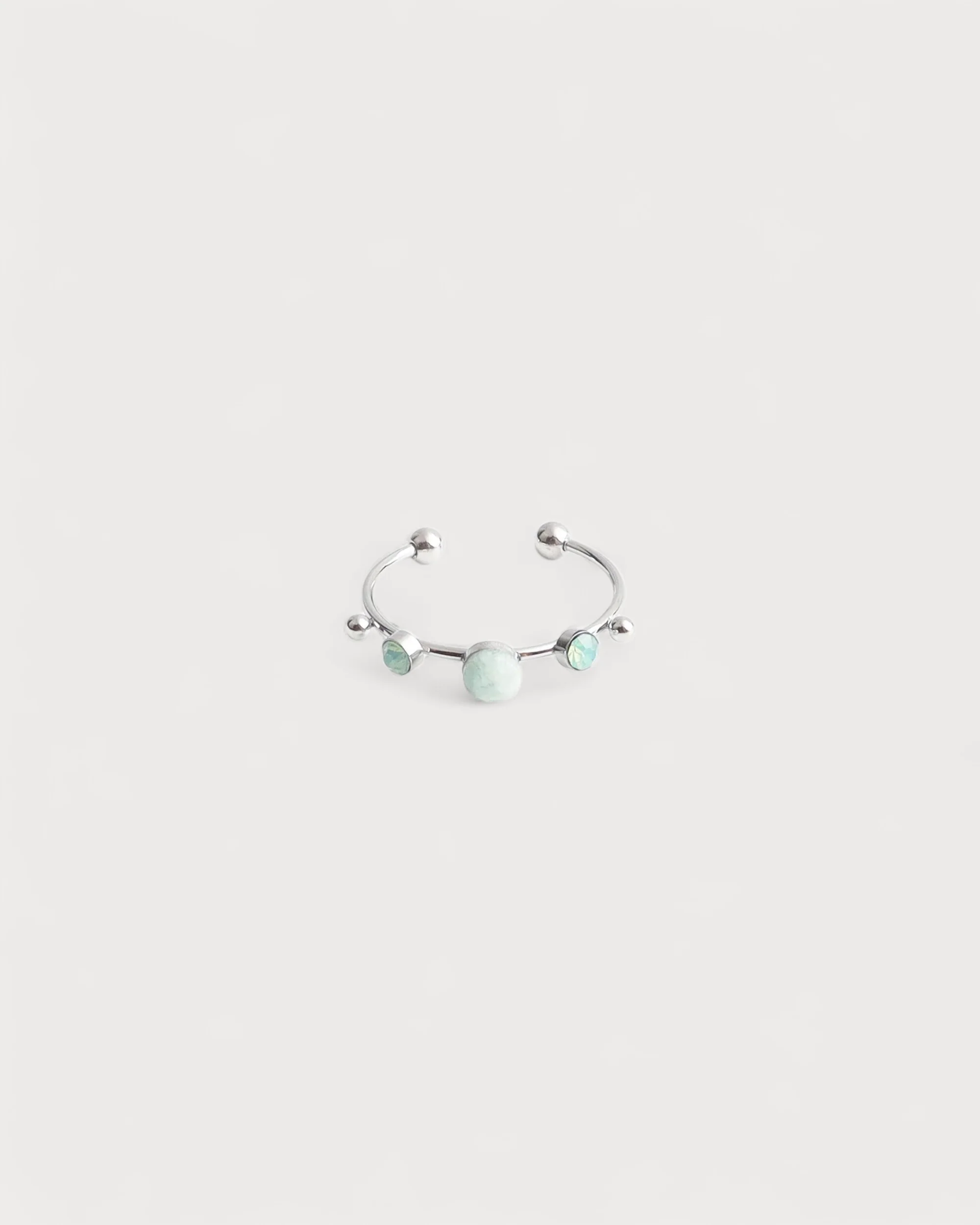 Victoria - Ring – Edelstahl – Naturstein – Verstellbar - Image 9