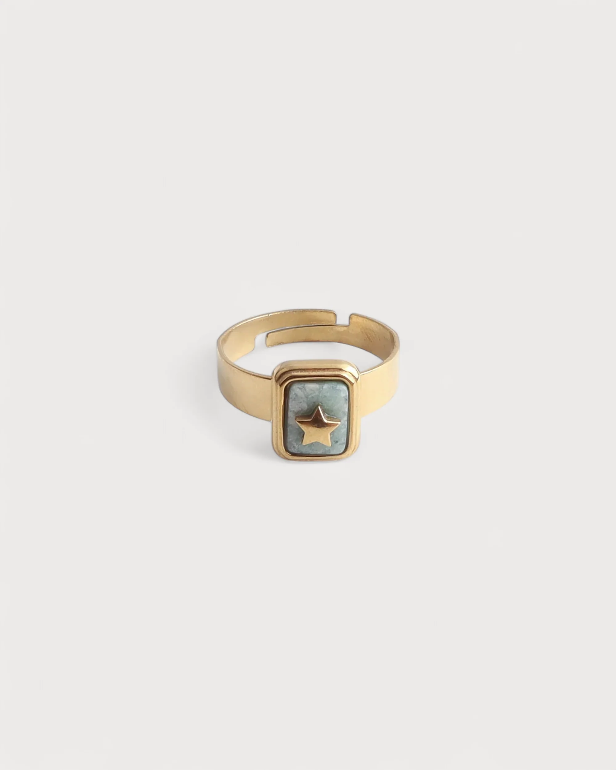 Yasmin - Ring - Naturstein - Edelstahl - Verstellbar - Image 10