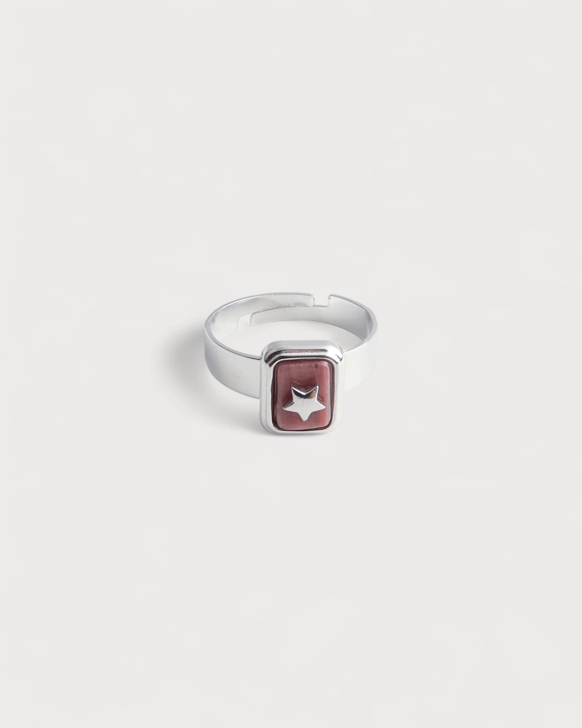 Yasmin - Ring - Naturstein - Edelstahl - Verstellbar - Image 3