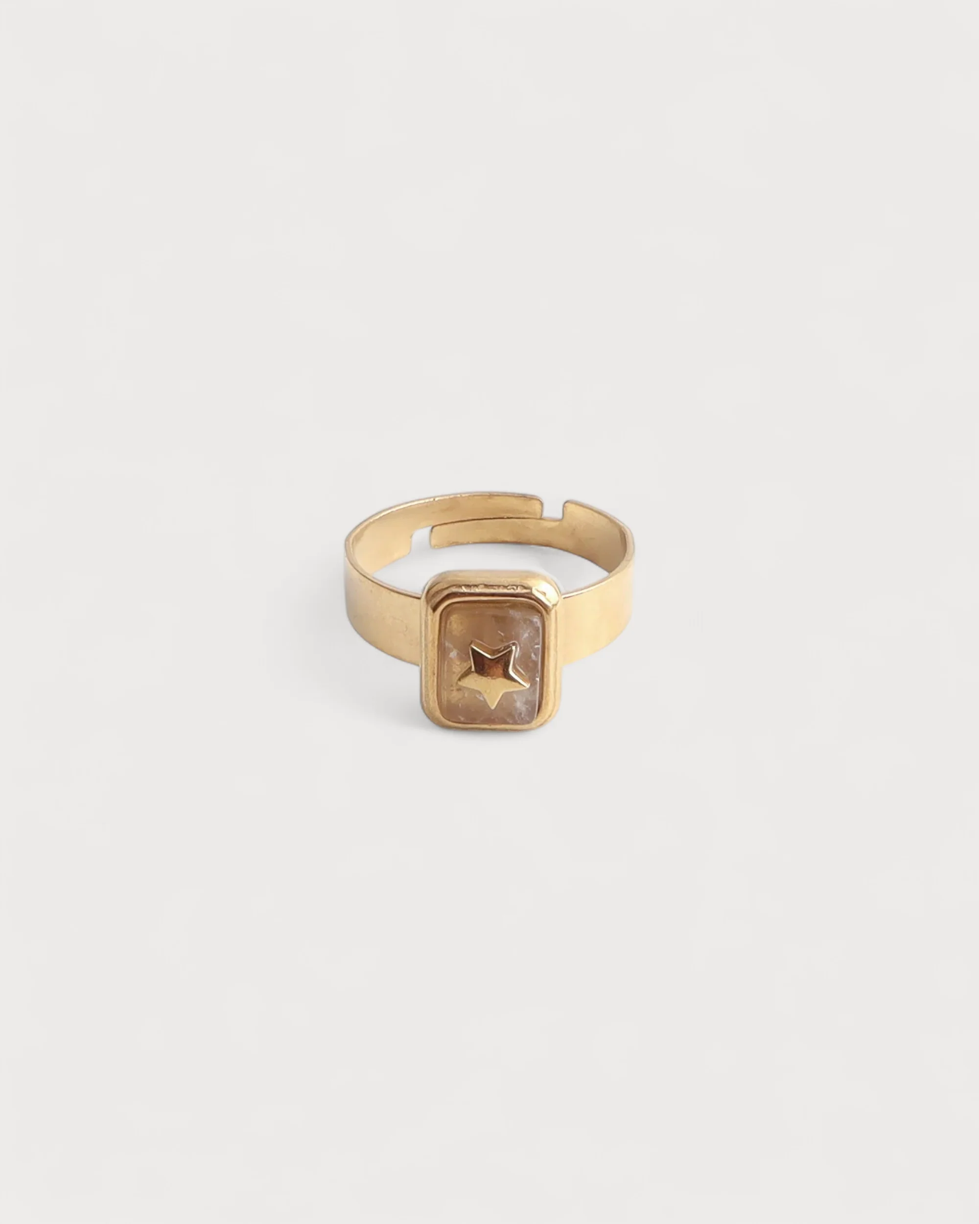 Yasmin - Ring - Naturstein - Edelstahl - Verstellbar - Image 8